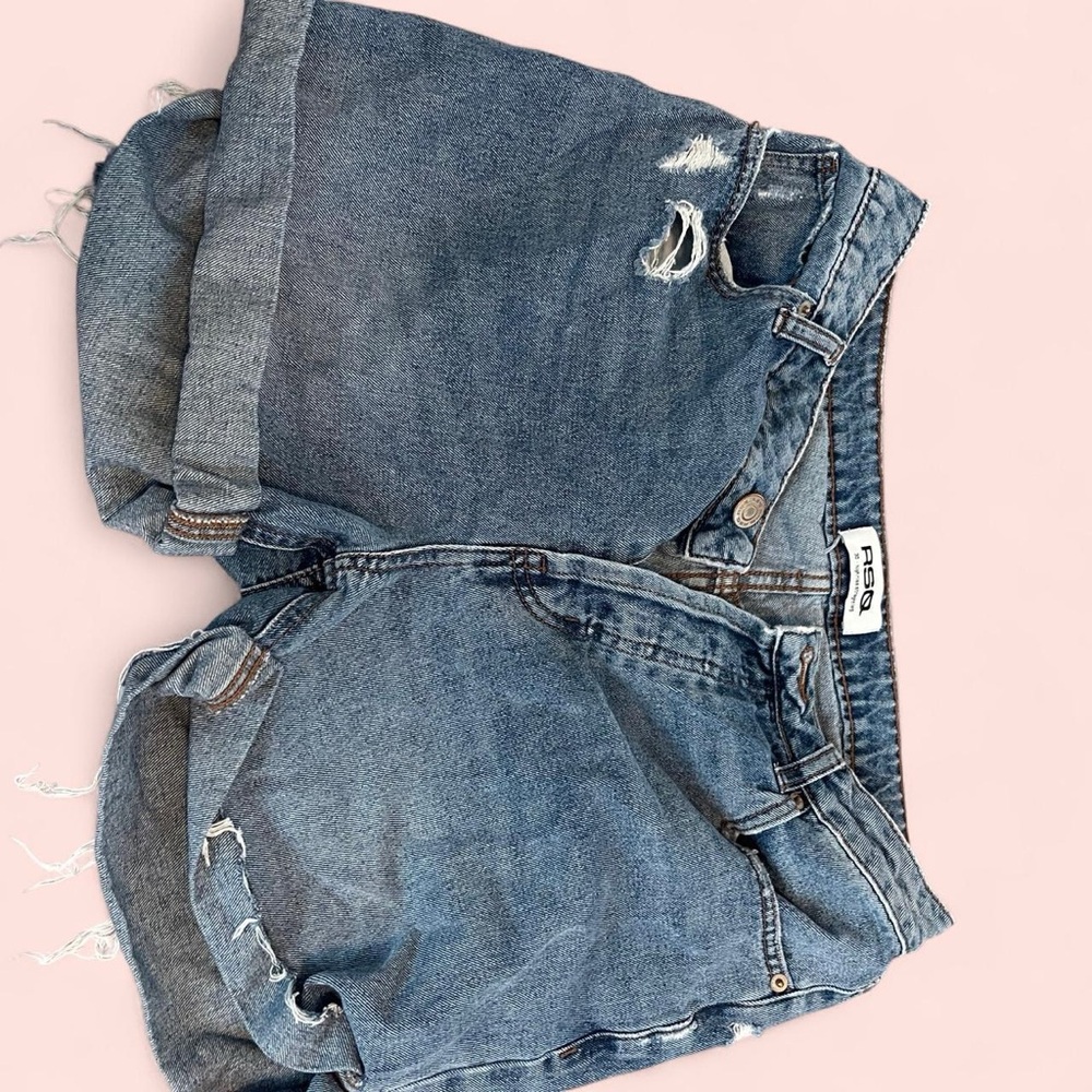 RSQ Light Blue High Rise Denim Shorts